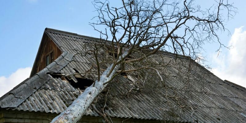 roof damage, Oklahoma City