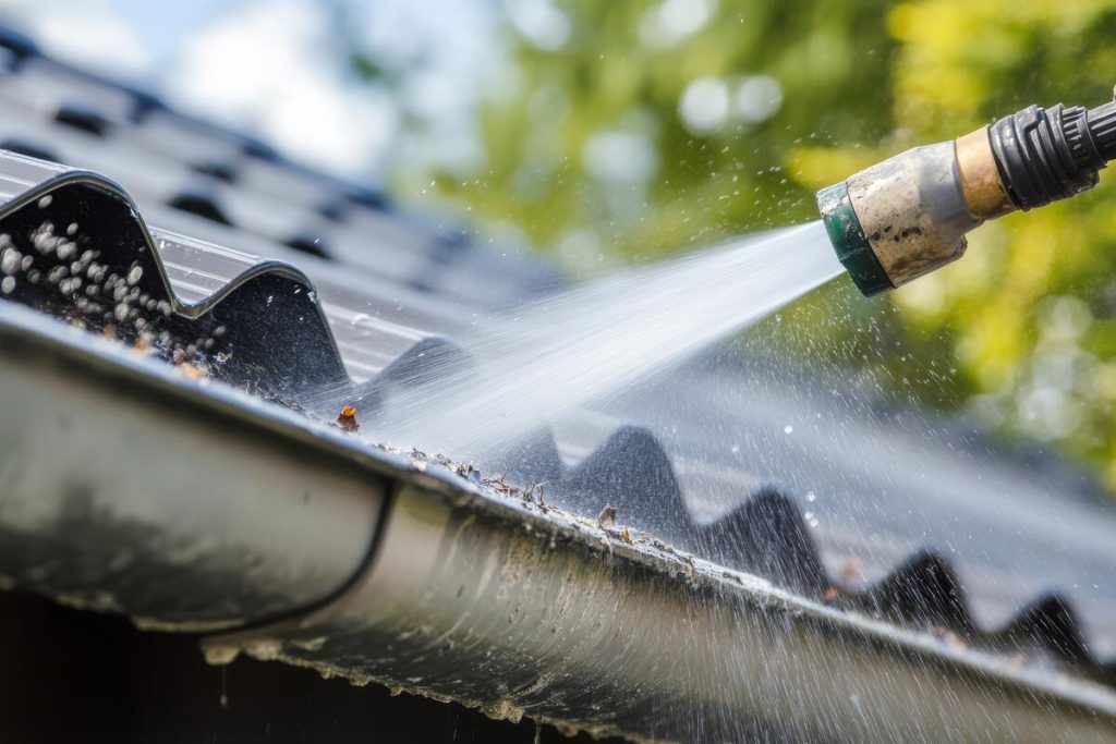 Flush the Gutters with Water