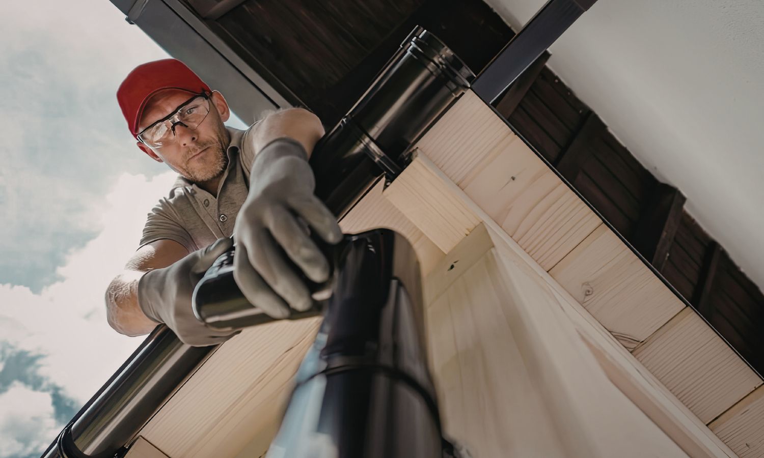 clean gutters with gutter guards