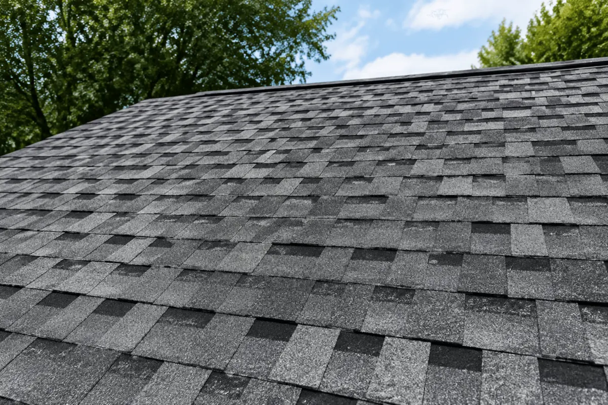 Gray Shingle Roof Under Blue Sky